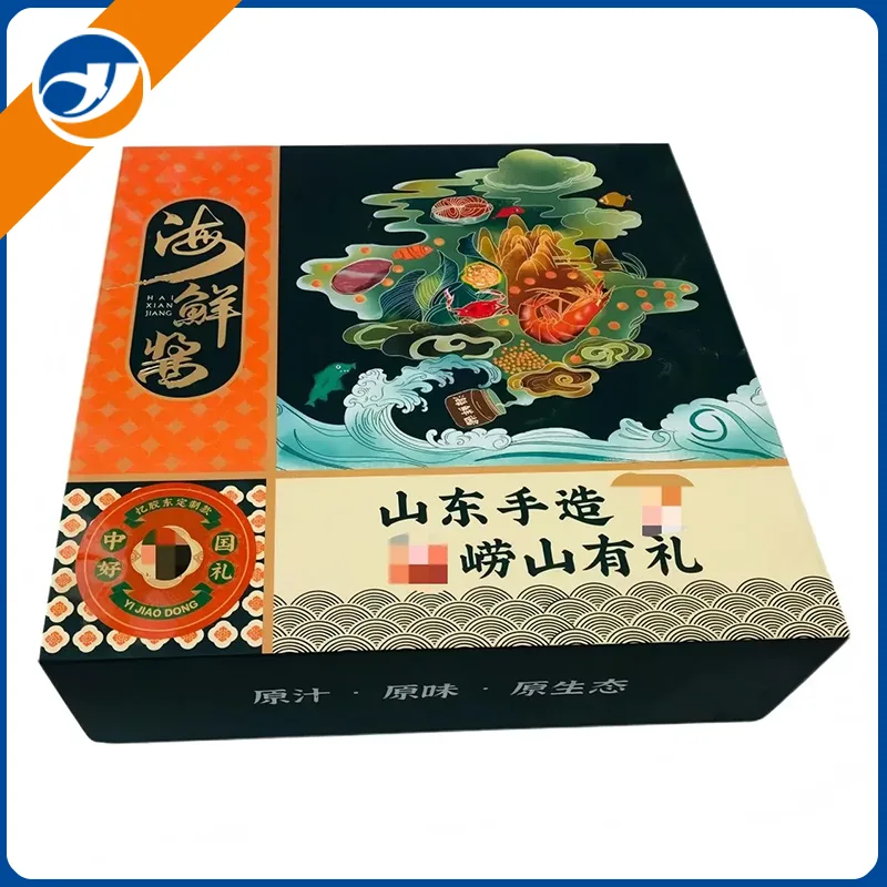 Kotak Kemasan Saus Magnetik Lipat